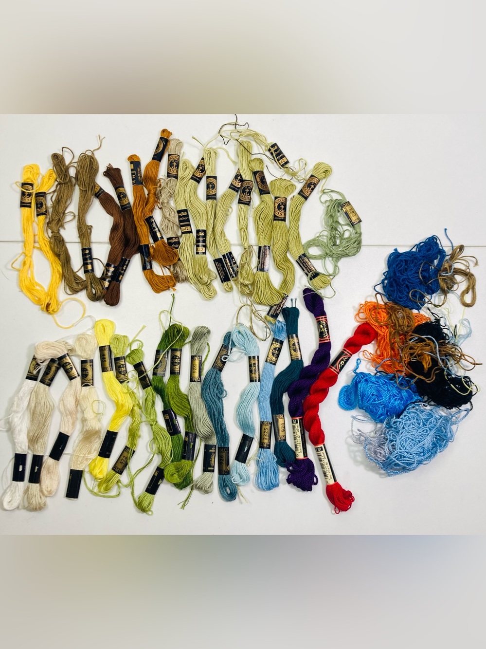 28+ Embroidery Embroidery Floss Assortment: DMC, Susan Bates, Anchor